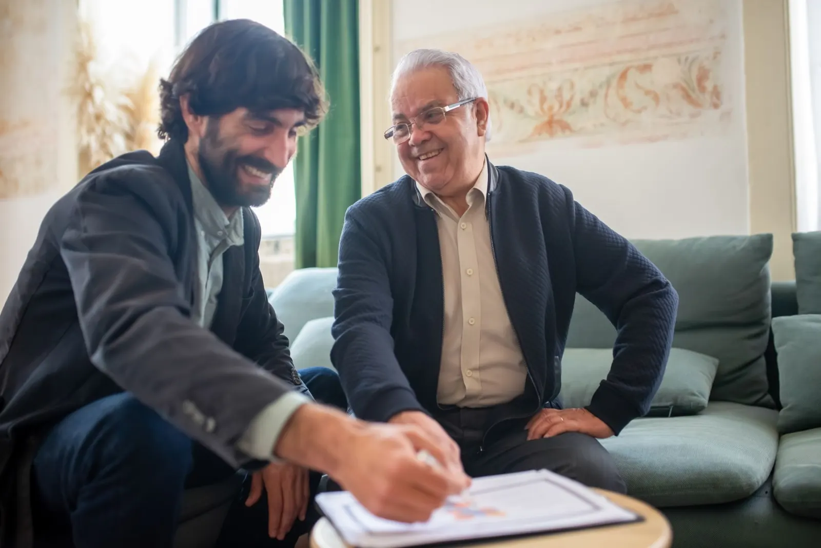 Créateur d'entreprise en rendez-vous de cadrage avec un expert-comptable