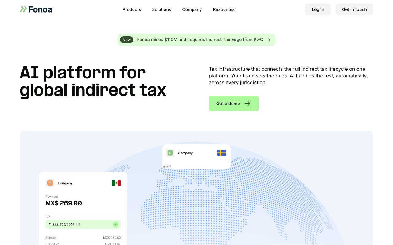 Aperçu du site de Fonoa Technologies Limited
