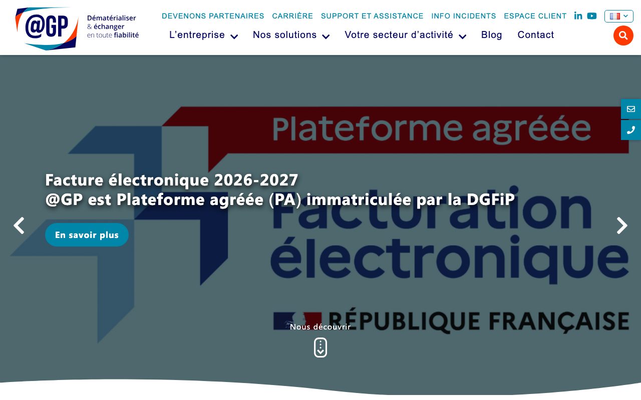 Aperçu du site de @GP