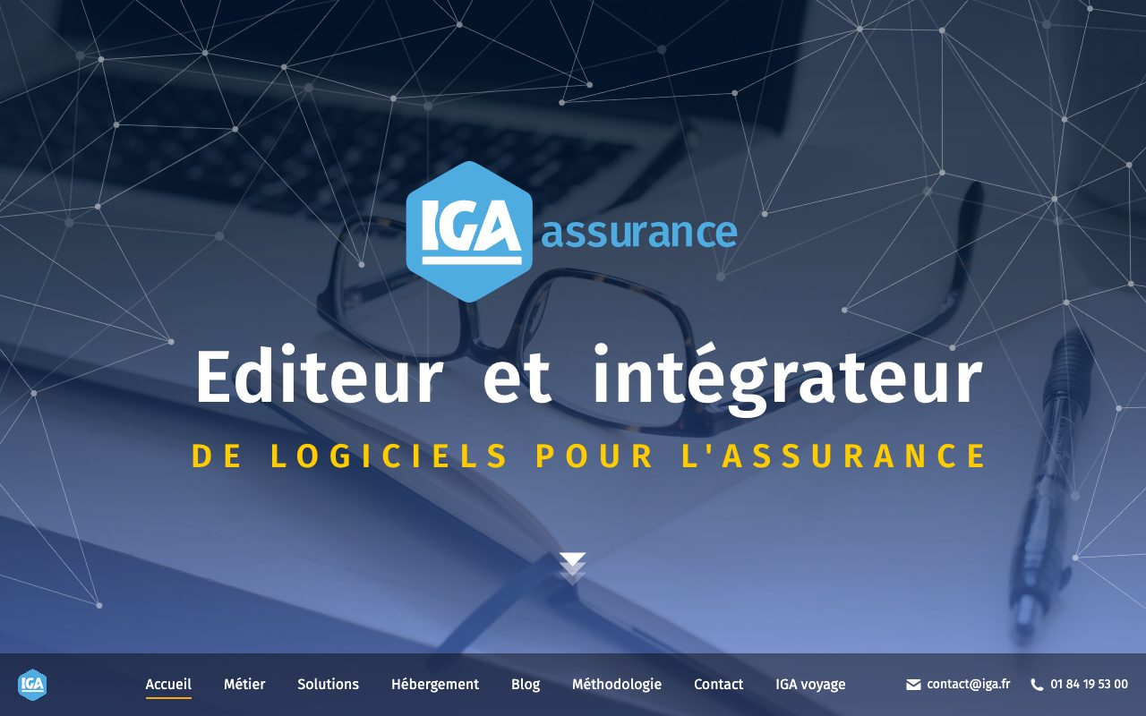 Aperçu du site de IGA Assurance