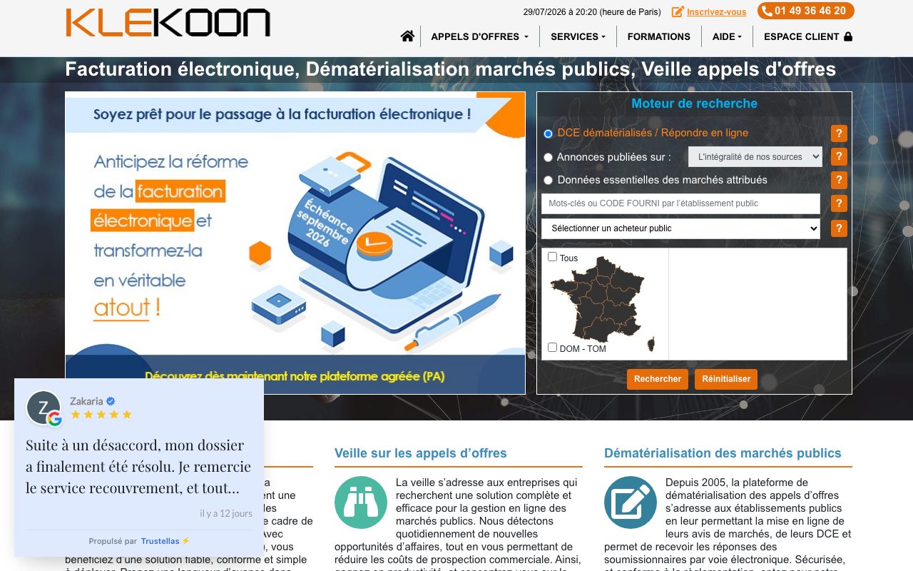 Aperçu du site de Klekoon