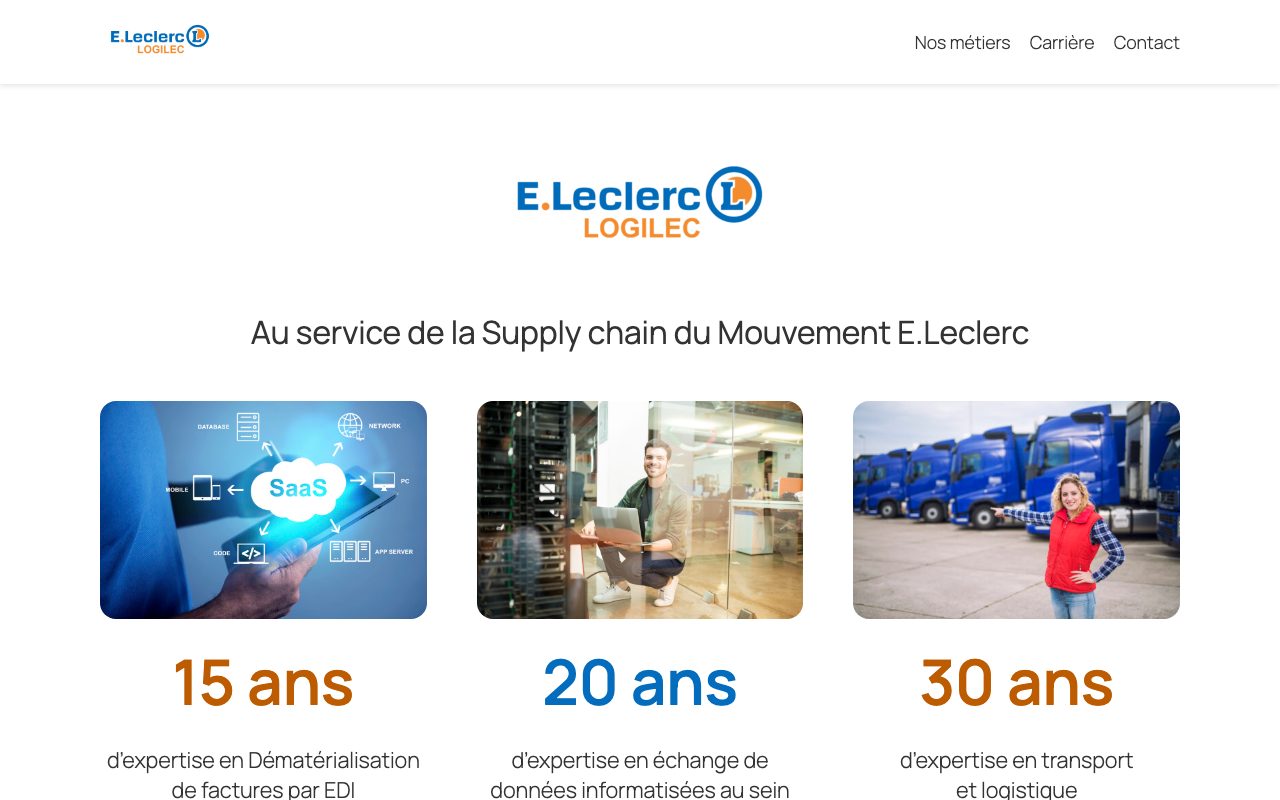 Aperçu du site de Logilec