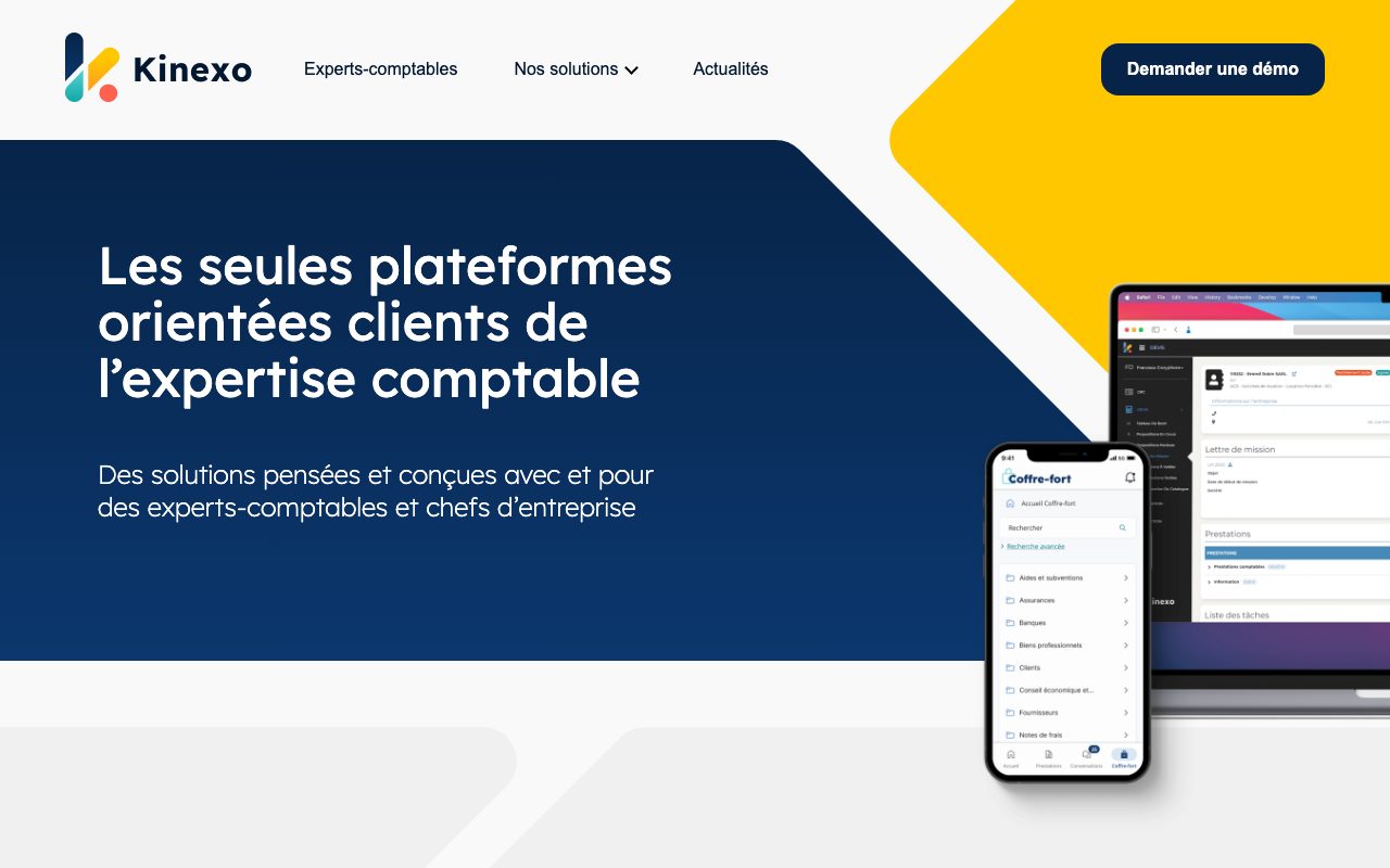 Aperçu du site de MyKinexo