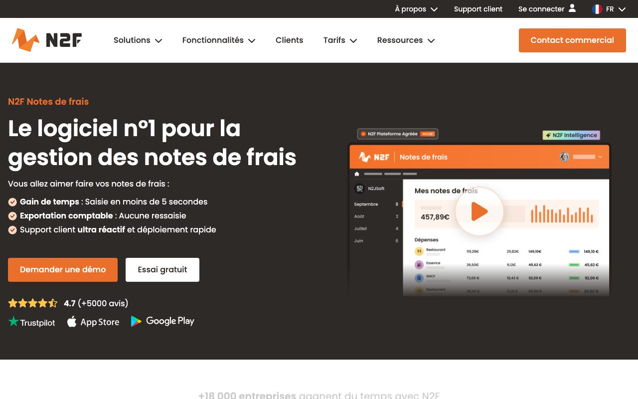 Aperçu du site de @N2F