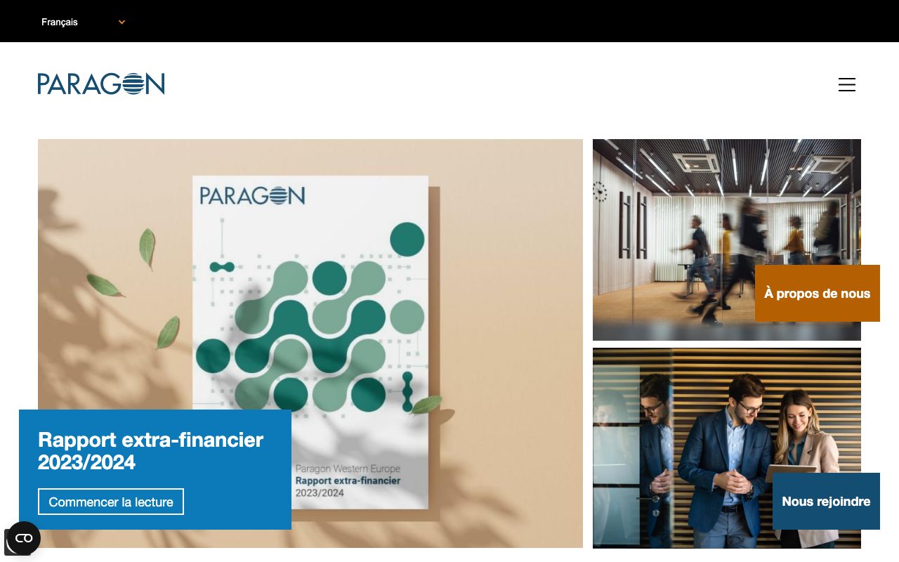 Aperçu du site de Paragon