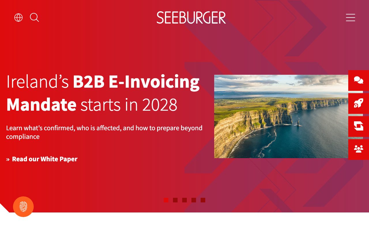 Aperçu du site de Seeburger