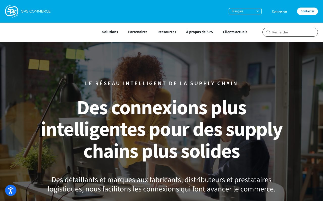 Aperçu du site de SPS Commerce