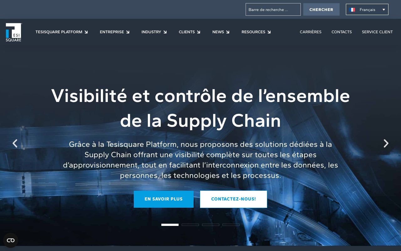 Aperçu du site de Tesisquare SPA