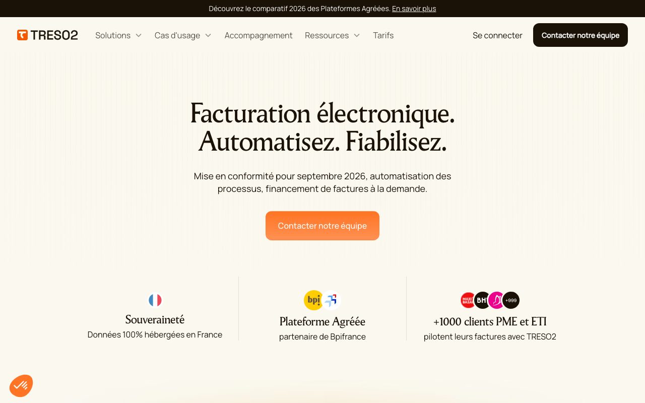 Aperçu du site de Treso2